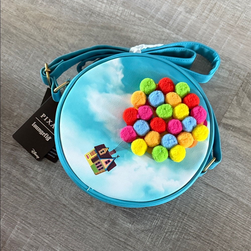 Pixar “UP” Colorful Pom-Pom Crossbody Bag